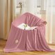thumbnail image 1 of Manta polar de regalo para siesta con aire acondicionado, manta polar refrescante, diseño suave de vellón color leche, plegable, portátil y ligera, 100 % poliéster, para relajarse en el, 1 of 9