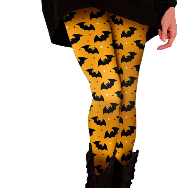 Gibobby Leggings yoga mujer Leggings de cintura alta con estampado de confort casual para mujer Pantalones de yoga Pantalones largos de yoga(Amarillo,CH)