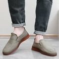 thumbnail image 2 of WILLBEST Men Shoes Fashion Spring Summer Men Casual Shoes Flat Bottom Thick Sole Non Solid Canvas Upper on Comfortable and Simple, 2 of 5