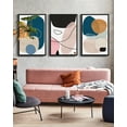 thumbnail image 4 of Drsoum Large Modern Abstract Wall Art 24x36in3pcs Black Framed Color Blocks Artwork Home Decor for Living Room Bedroom, 4 of 9