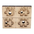 thumbnail image 4 of Troquelador De Cuero, Estilo Rompecabezas, Troquel De Corte De Cuero De Alta Nitidez, Base De Madera De Acero De Alto Carbono Para álbum De Recortes ANGGREK DD1212, 4 of 8