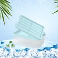 thumbnail image 4 of Premium Silicone Ice Making Mould, High Capacity Ice Storage Box With Integrated Ice Shovel, for Kitchen Beverage Preparation, Blue, 4 of 6
