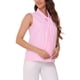 thumbnail image 4 of INSPIRAR CHIC Camisetas sin mangas de rayas con lazo en el cuello para mujeres S Rosa, 4 of 6