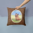 thumbnail image 2 of Carolines Treasures 7017PW1414 Cairn Terrier and the Chipmunk Fabric Decorative Pillow  14Hx14W multicolor, 2 of 4