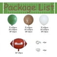 thumbnail image 2 of Football Balloon Garland Arch Kit 131Pcs Sage Green and Coffee Brown Balloons with Football Foil Balloon for Touch Down Rugby Super Bowl Sport Theme Party Decorations, 2 of 6