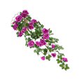 thumbnail image 1 of Baohd Artificial Rose Garland Simulation Flower Vine Floral Decor Wall Hanging Plastic artificial Flower Rattan, Purple, 1 of 7
