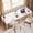 White, variant on Demi Bonn 78" Executive Computer Desk with Metal Frame, Modern Duty Study Writing Gaming Table for Home Office, Rectangle Conference Table, White