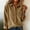Khaki, variant on Womens Tops Oversized Corduroy Collared Button Down Long Sleeve Shacket Jacket Blouse Tops With Pocket L Size Going Out Tops For Women Women's Tops Tees & Blouses