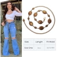 thumbnail image 7 of Scarlet Darkness Chain Belt for Women Metal Waist Chain Belt Concho Boho Western Belt, 7 of 7