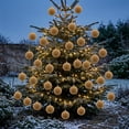 thumbnail image 2 of Christmas Ball Ornament 3.1 Inch Flocked Velvet Shatterproof Christmas Tree Decor Hanging Bauble Sold Individually Holiday Home, 2 of 6