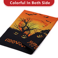 thumbnail image 4 of Halloween Garden Flag, Happy Halloween Pumpkin Witch Garden Decorations Outdoor, Burlap Double Sided Vertical Halloween Porch Decor, Halloween Yard Flag Signs 12.5 x 18 Inches, 4 of 7