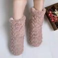 thumbnail image 2 of Zapatos de invierno para niños y niñas, gruesos, cálidos, de tubo alto, antideslizantes, de algodón, para interior, de felpa, para el hogar, botas de plataforma, 2 of 5