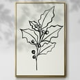 thumbnail image 2 of Evergreen Ink II - Framed Gallery Wrapped Holiday Canvas - 17 x 25 - Gold Frame, 2 of 8