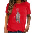 thumbnail image 1 of Pompotops T-shirt à Col Rond Imprimé pour Femmes en Solde, 1 of 7