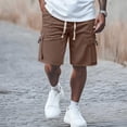 thumbnail image 1 of uikmnh Mens Shorts Men's Casual Shorts for Everyday Wear Comfortable Cargo Design with Drawstring Closure Ideal for All Seasons and Perfectly Paired with T Shirts Size:8XL, 1 of 4