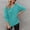 Green #006, variant on Oversized Sweatshirt for Women Waffle Knit Crewneck Sweatshirts Long Sleeve Side Slits Casual Pullover Tops, S-2XL