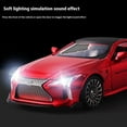 thumbnail image 5 of 1:32 LEXUS LC500 Alloy Sport Car Diecast Metal Model Simulation Sound And Light Toy Collect Display Children Birthday Toys Gift, 5 of 10