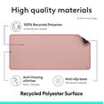thumbnail image 4 of Logitech Desk Mat - Studio Series, Multifunctional Large Desk Pad, Extended Mouse Mat, Dark Rose, 4 of 8