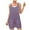 Pink, variant on Lenpel Rompers for Women Sleeveless Scoop Neck Tie Knot Strap Striped Casual Jumpsuits Loose Overall Shorts with Pockets
