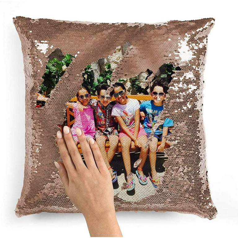 Personalized Custom Throw Pillow with Photo, Text, Custom Gifts