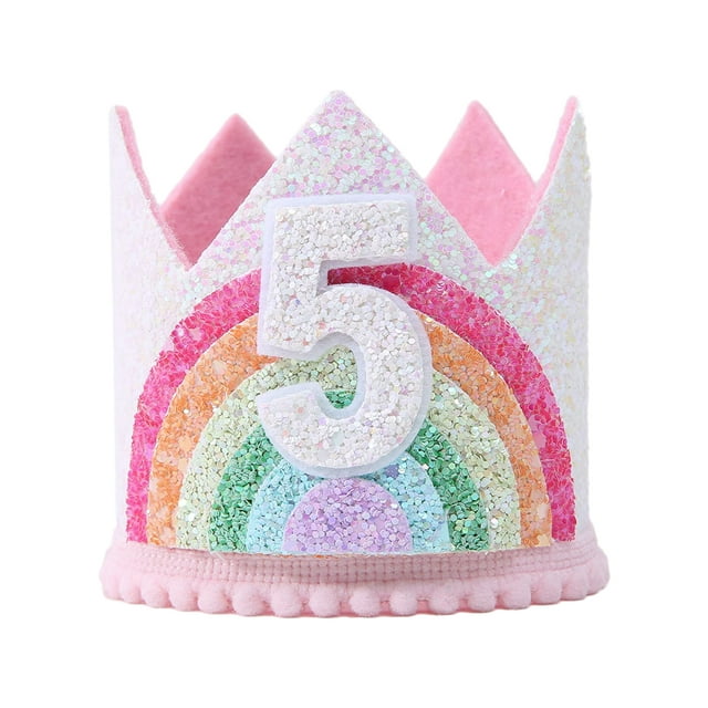 Xingzhi Birthday Party Decor To Add Touch Of Elegance Suitable For Any Party 5 years Rainbow,1pc 3.5 inch