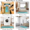 thumbnail image 6 of 2 Pieces Kitchen Rugs, Abstract Non Slip Purple Art Painting Comfort Indoor Floor Mat Runner Rug Set for Laundry Office Sink Bathroom (17"x48"+17"x24"), 6 of 14