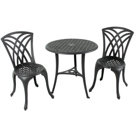 River Cottage Gardens Pb602blk Black Cast Aluminum Weave