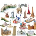 thumbnail image 3 of World Famous Architecture Building Puzzle 3D Construction Jigsaw Puzzle Toys For Kids Birthday Christmas Gift, 3 of 7