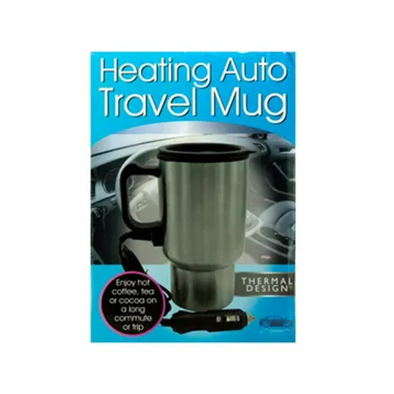 1 Travel Heated Mug Thermo Stainless Steel Portable Insulated