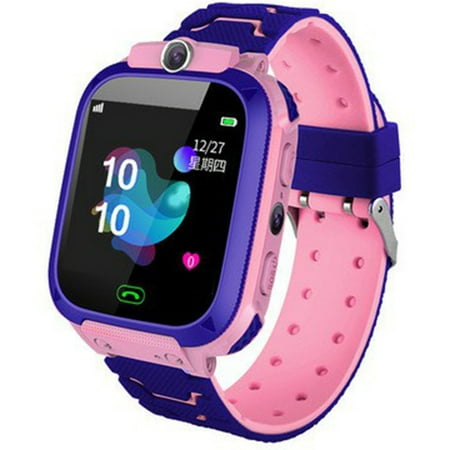 Smart Watch For Kids Q12 Smart Watches For Boys Girl Smartwatch GPS Tracker Watch Wrist Mobile Camera Cell Phone Best Gift Walmart