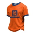 thumbnail image 3 of Men's Netherlands "NEDERLAND" T-Shirt with Dutch Lion Crest – Orange Short Sleeve Tee for King's Day Celebration, Soccer Matches & Casual Wear – Patriotic Crewneck Top (S-XXXXXL), 3 of 3