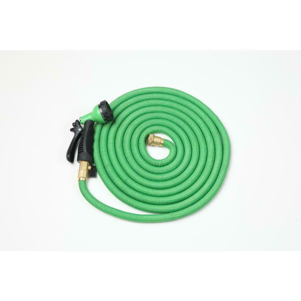 Garden Hose 3/4" GHT Machined Brass 200 PSI HCG19-075E 75' ft Green PVC Water 