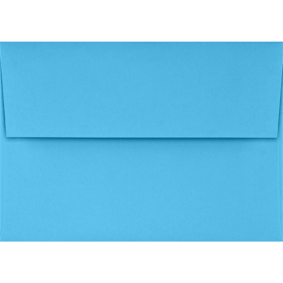 LUXPaper 4Bar A1 Invitation Envelopes, Peel & Press, 3 5/8 x 5 1/8, Bright Blue, 60lb, 50 Pack