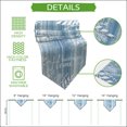 thumbnail image 5 of Vintage Sky Blue Table Runner Linen Burlap Table Runner 70 Inches Long Farmhouse Florals Leaf Coastal Sweet Home Dresser Scarves for Kitchen Island Coffee Dining Room Party Holiday Decor 13"x70", 5 of 8