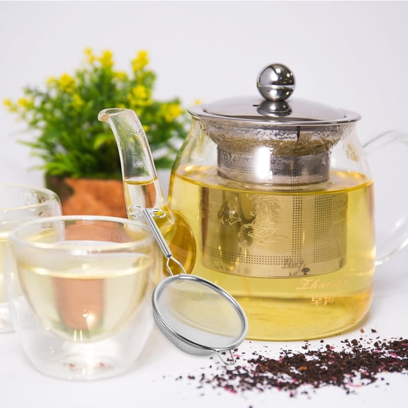 AURARMLET Stainless Steel Tea Infuser with Fine Mesh Filter for Loose Leaf Tea Brewing at Home or Office
