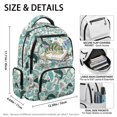 thumbnail image 7 of Yspwyqan Camo Fish Little Girls Backpack, 17" Cute Backpack, 600D Polyester School Bag with Front Pocket, Adjustable Straps for Preschool Kindergarten Hiking Travel, 7 of 7