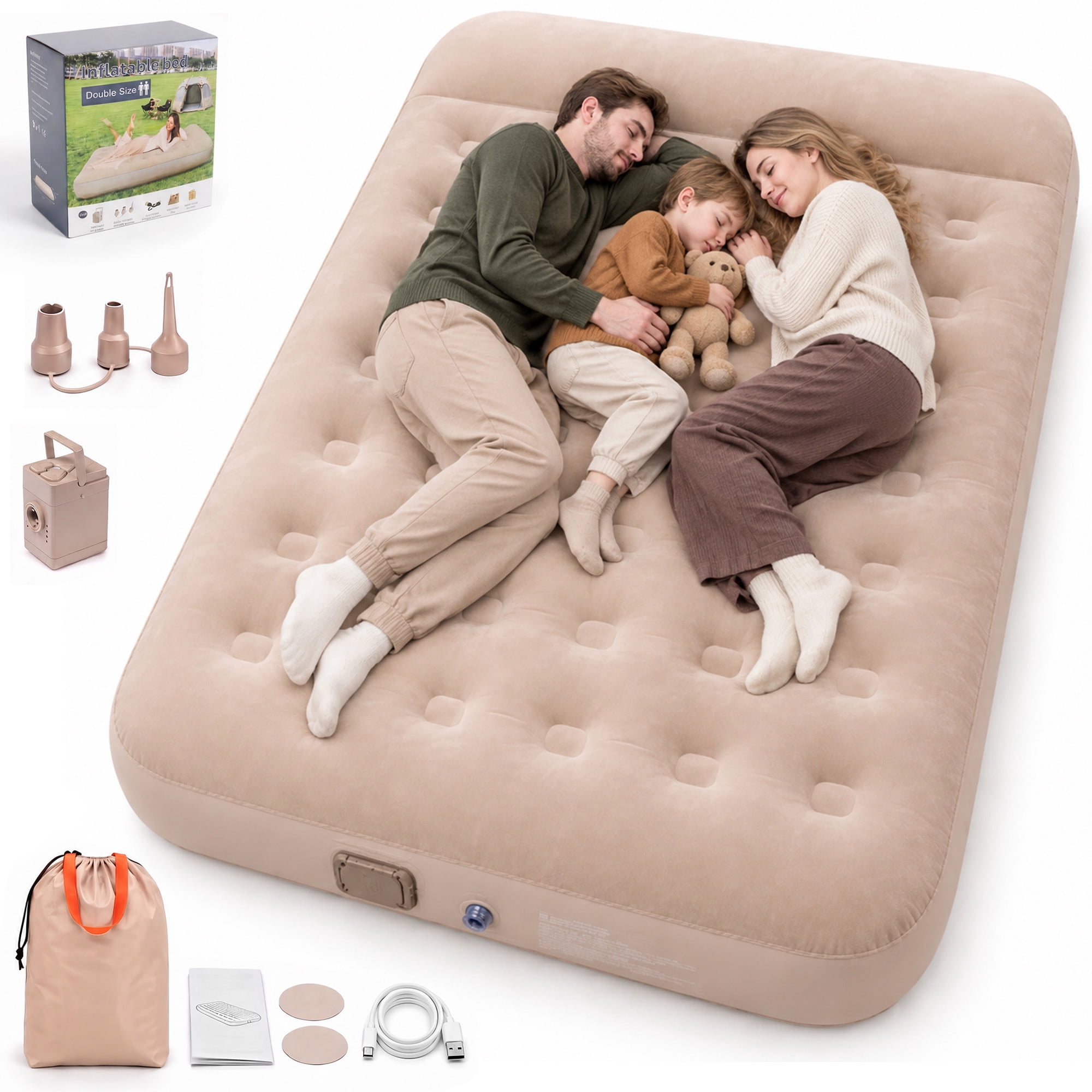 Slumberjack Camping Queen Inflatable Bed, Grand Mesa 15
