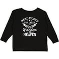 thumbnail image 3 of Inktastic Handpicked for Earth by My Grandpa in Heaven Angel Wings Boys or Girls Long Sleeve Toddler T-Shirt, 3 of 5