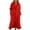 Red, variant on Women Solid Flannel Robe Long Sleeve Thermal Bathrobe Elegant Loungewear Color:White Size:XL