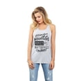 thumbnail image 2 of Thread Tank Mountains Hikes Waterfall Women's Sleeveless Flowy Racerback Tank Top Sport Grey Large, 2 of 5