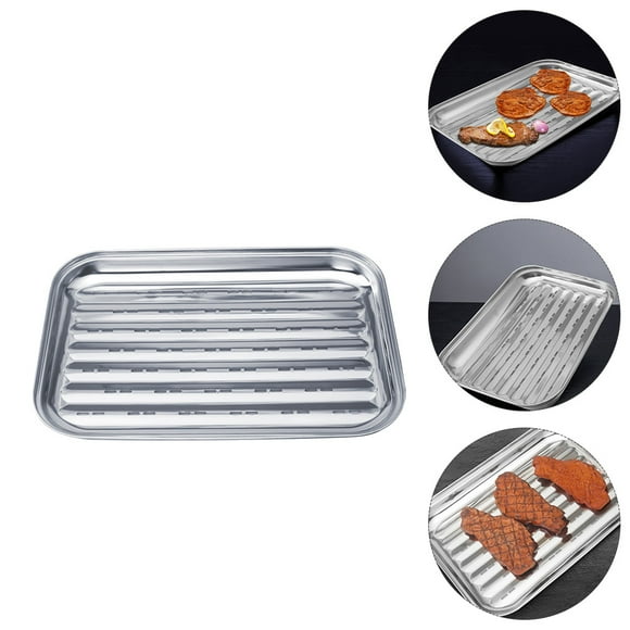 CRAFTHROU Para Barbacoa Y Hornear Con Recubrimiento Resistente Y Gran Capacidad
