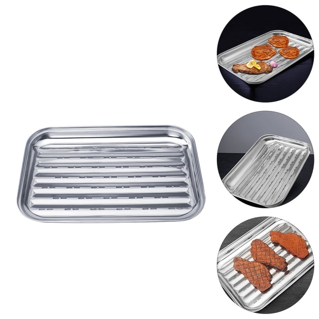 CRAFTHROU Para Barbacoa Y Hornear Con Recubrimiento Resistente Y Gran Capacidad