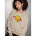 thumbnail image 2 of Planet Pizza In Space. Sweatshirt Women -Image by Shutterstock, Female XX-Large, 2 of 4