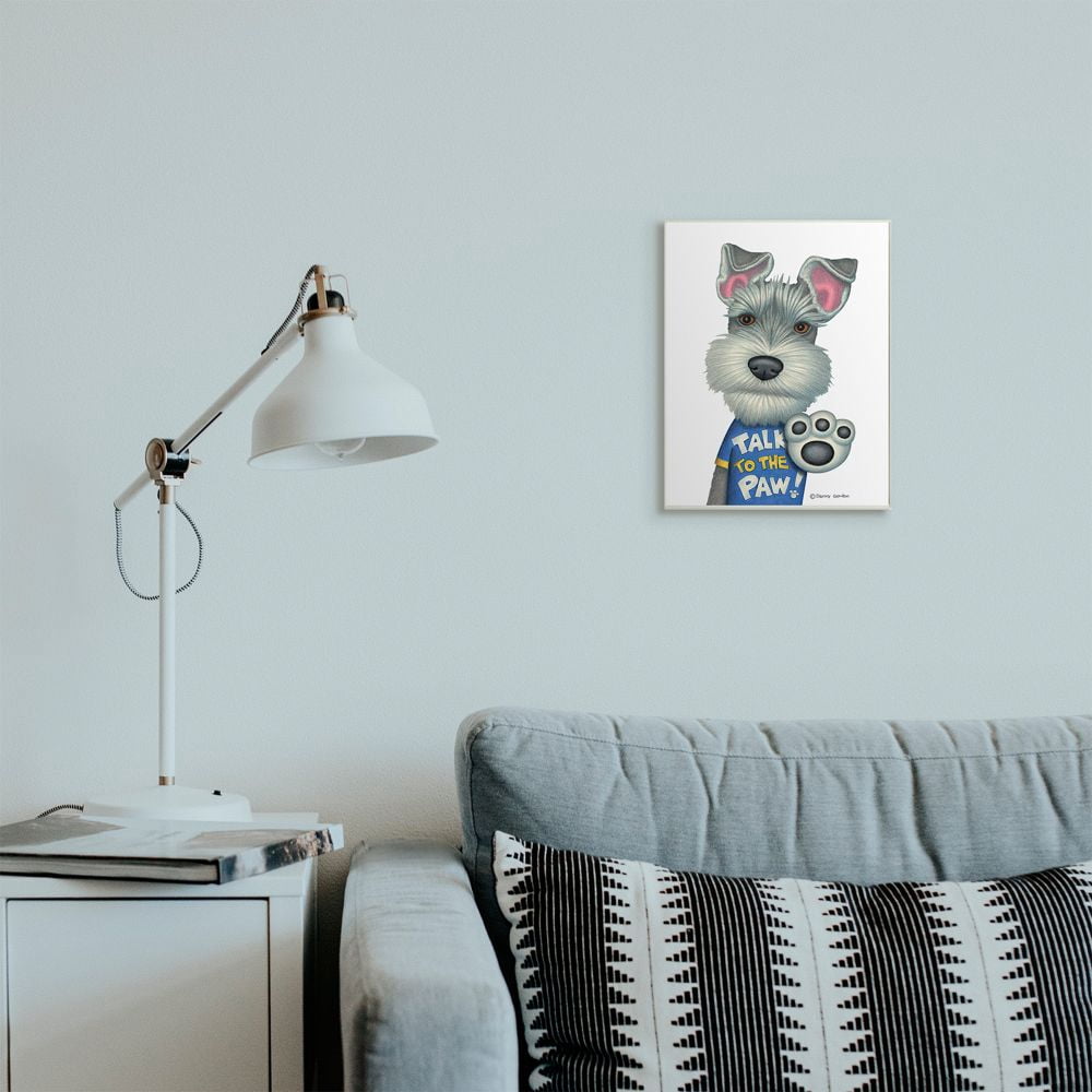 Stupell Industries Sassy Scotty Dog 'Talk to the Paw' Quote Family Pet Designed by Danny Gordan