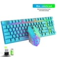 thumbnail image 3 of funtasica Gaming Wireless Backlit Keyboard & Mouse , 800-1600-2400 DPI Blue, 3 of 9