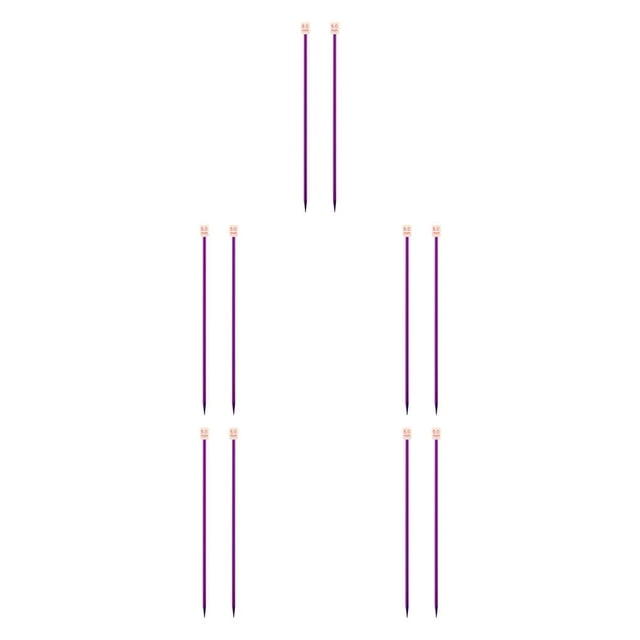 Naiovety Agujas de tejer rectas aleatorias de Color, para tejer suéter, equipo de costura para manualidades DIY, 13,78 pulgadas, 5,0mm 5.0 mm 5Conjunto
