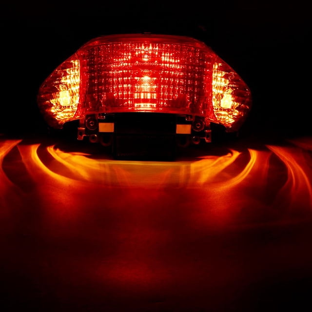Luz Trasera de Motocicleta shamjiam Lámpara de luz trasera de cola de scooter 12V