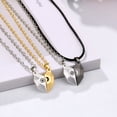 thumbnail image 3 of Collar de pareja para mujer, colgante emparejado, corazón magnético, sol, luna, joyería a juego, gargantilla de cadena para novia, fiesta de boda, 2 piezas por juego, 3 of 4
