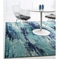 thumbnail image 2 of Unique Loom 3128072 8 x 8 ft. Lilly Jardin Square Rug, Blue, 2 of 2