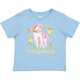 thumbnail image 3 of Inktastic I Love My Mommy Unicorn with Pink and Yellow Flowers Boys or Girls Baby T-Shirt, 3 of 5